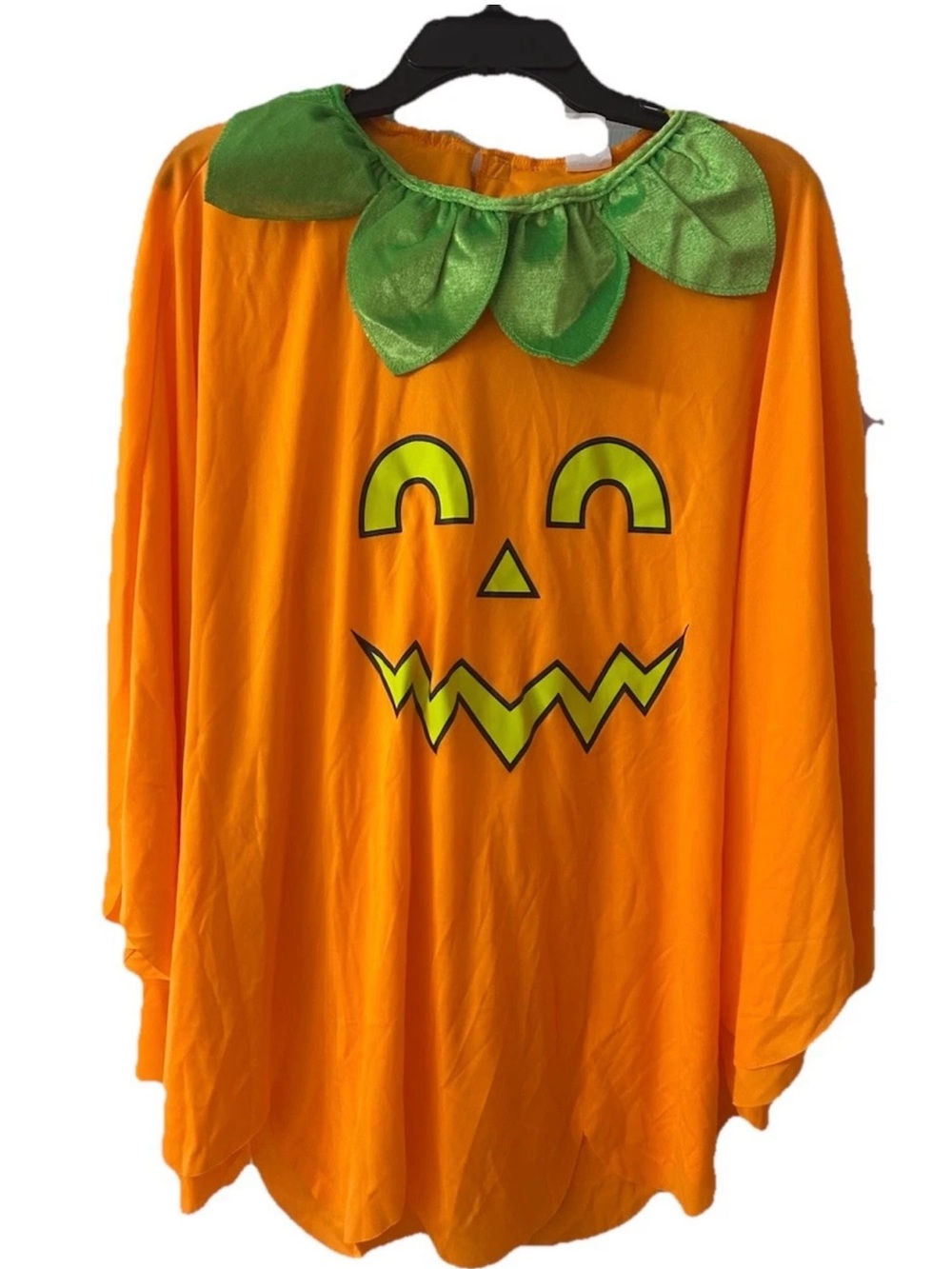 Hyde and Eek Adult Pumpkin Cape Capelet With Headband Halloween Costume  OSFM